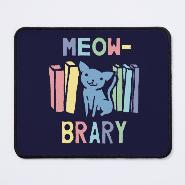 Item preview, Meowbrary Library Cat designed and sold by SubtleSplit.