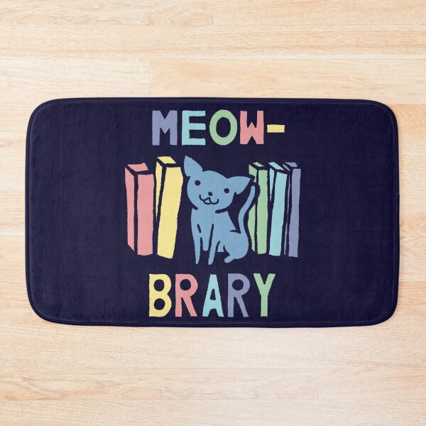 Item preview, Meowbrary Library Cat designed and sold by SubtleSplit.