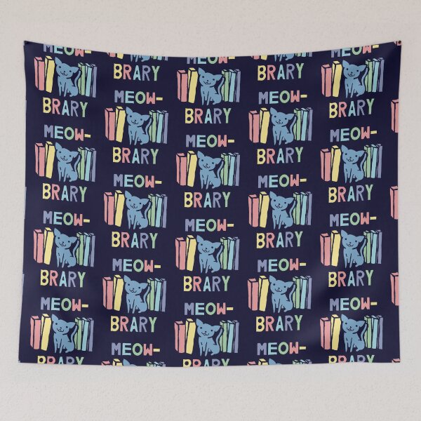 Item preview, Meowbrary Library Cat designed and sold by SubtleSplit.