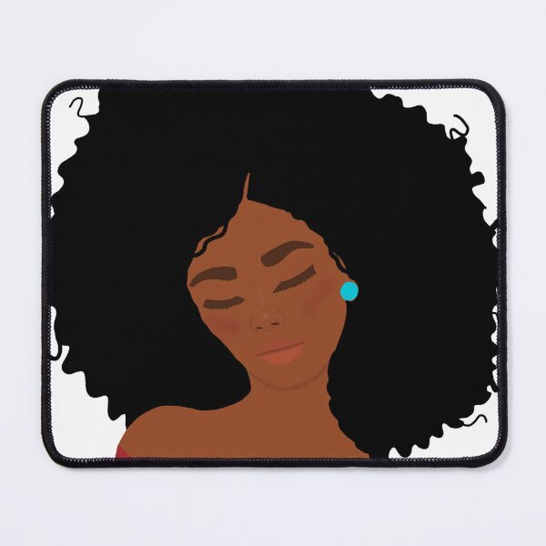 Item preview, Curly Girl Big Afro Sexy Black Woman designed and sold by blackartmatters.