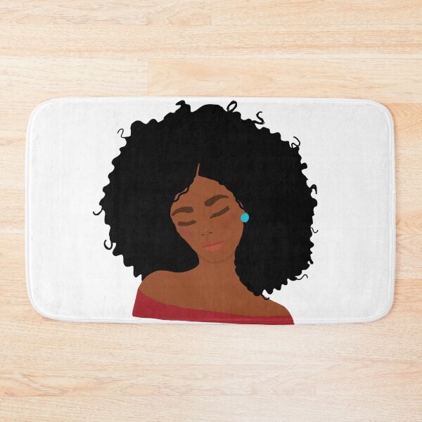 Item preview, Curly Girl Big Afro Sexy Black Woman designed and sold by blackartmatters.