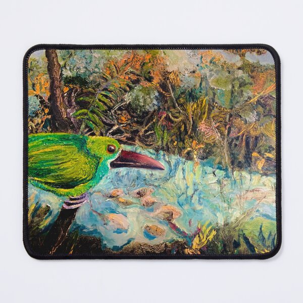 Item preview, Crimson tailed Toucanet of Ecuador designed and sold by Janice Schiff.