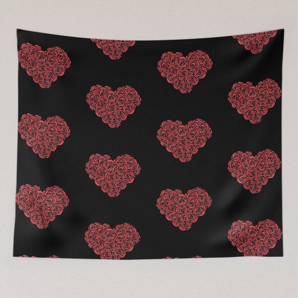 Item preview, Rose,heart,pattern designed and sold by cutecrazytshirt.