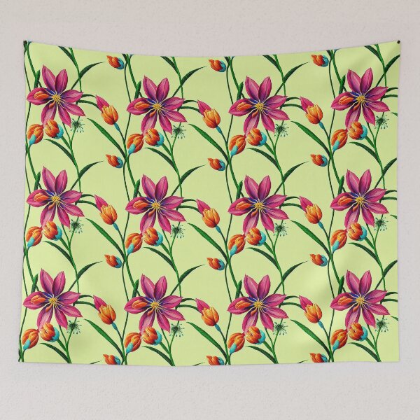 Item preview, Spring Flowers Punk Pointillism 2 designed and sold by PinetumDesigns.