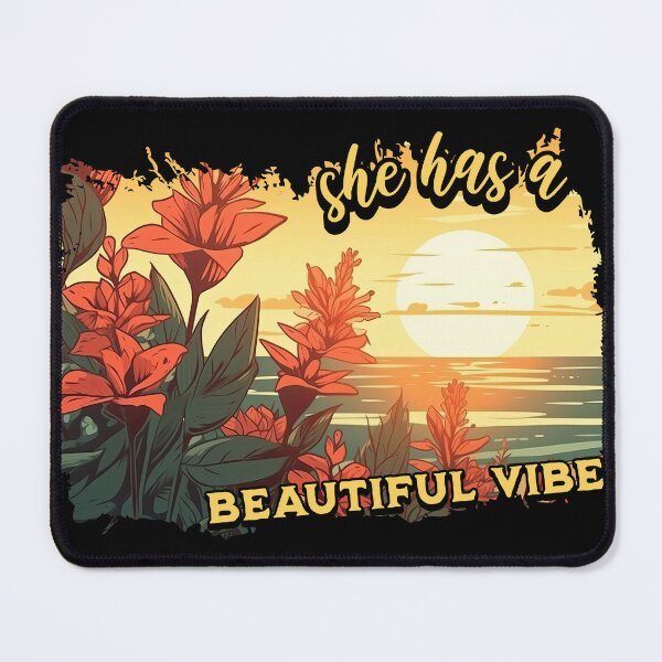 Item preview, She Has A Beautiful Vibe tshirt sticker and more beautiful girlfriend summer 2023 vibe designed and sold by AviationArtists.