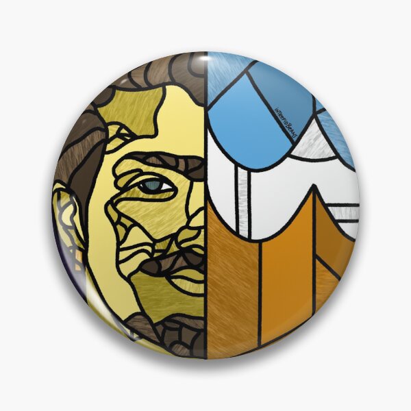 Item preview, Stained Glass Colin Provolone designed and sold by IntrepidBeans.
