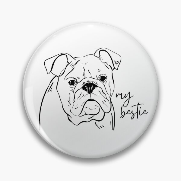 Item preview, My Bestie English Bulldog Dog Drawing designed and sold by CarleLS.