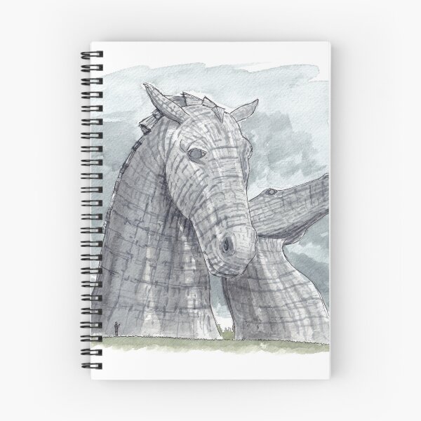 Aperçu de l'œuvre Les Kelpies - Ecosse Aquarelle créée et vendue par Tom Napper Design.