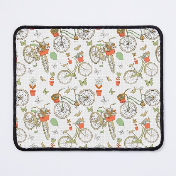 Item preview, Whimsical Bicycle Ride Orange Green  designed and sold by Ale's Art.