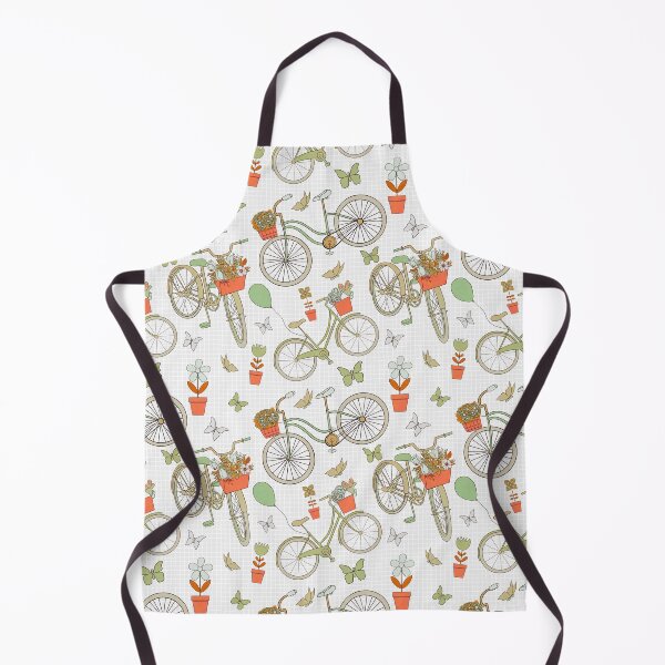 Item preview, Whimsical Bicycle Ride Orange Green  designed and sold by Ale's Art.