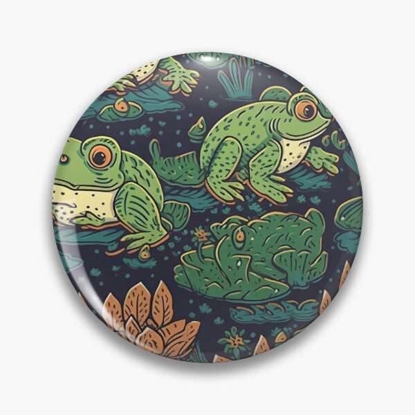 Item preview, Cute Frog Pattern designed and sold by AnimalisticArts.