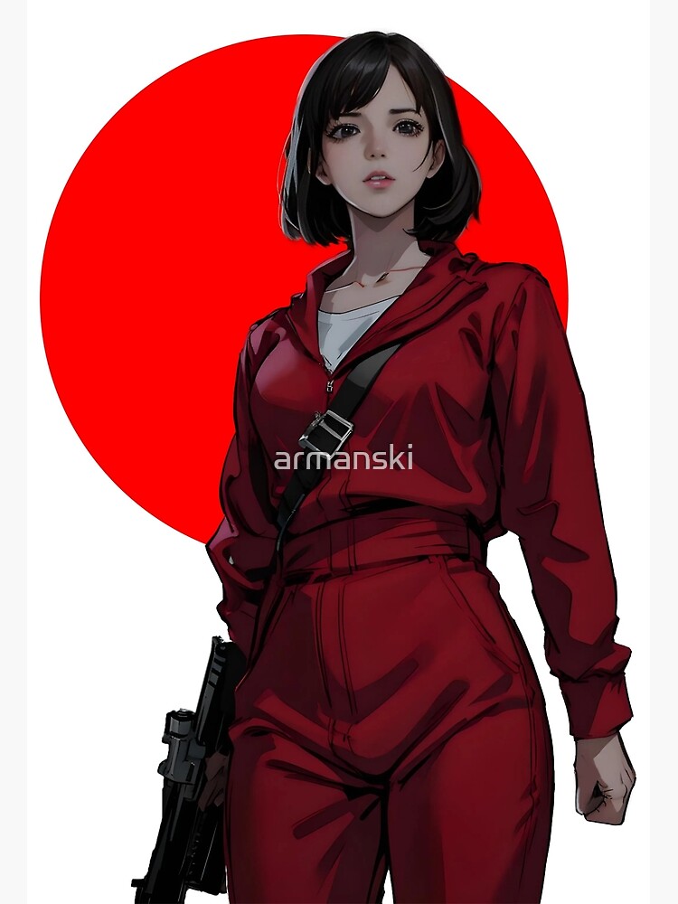 Anime Girls Money Heist Art Board Print for Sale by EmpireKitsune