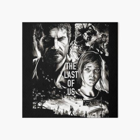 Custom Canvas Wall Decor Joel Ellie Poster The Last Of Us Wallpaper Black  And White Wall Sticker Mural Bedroom Decoration #0577# - AliExpress