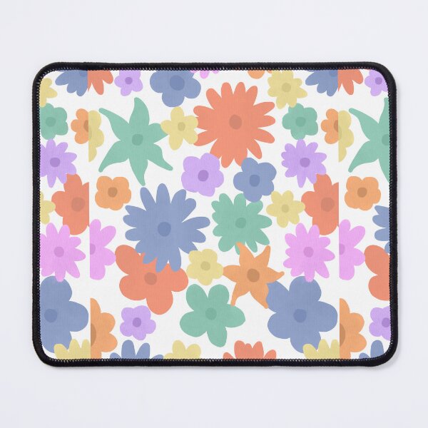 Item preview, Blue, Red, Teal and Pink Floral Pattern Print designed and sold by MagicallyStagey.