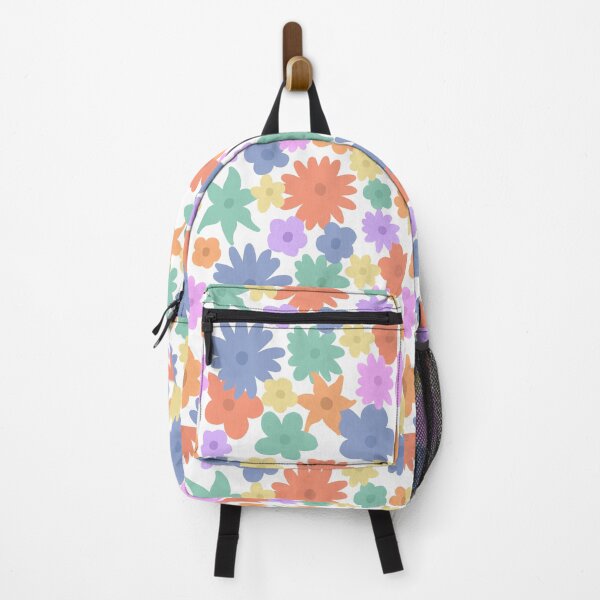 Item preview, Blue, Red, Teal and Pink Floral Pattern Print designed and sold by MagicallyStagey.