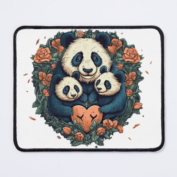 Item preview, Mama Panda Bear And Cubs designed and sold by Diego Re.