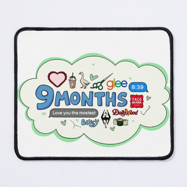 Item preview, JJ 9 Months Sticker designed and sold by bi-catastrophe.
