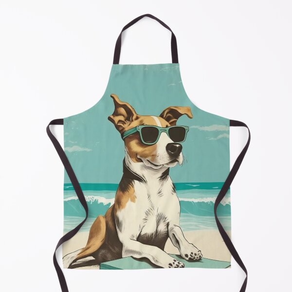Item preview, Dog with sunglasses on the beach 3 designed and sold by hhh-art.