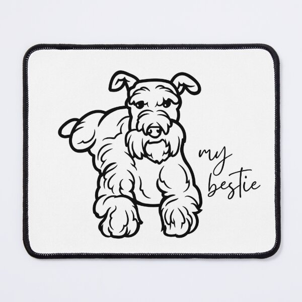 Item preview, My Bestie Miniature Schnauzer Dog Drawing designed and sold by CarleLS.