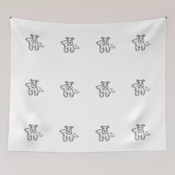 Item preview, My Bestie Miniature Schnauzer Dog Drawing designed and sold by CarleLS.