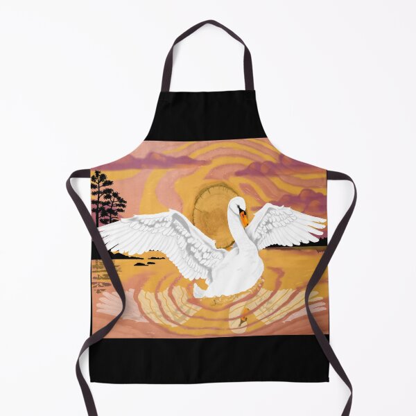 Item preview, Beautiful Swan and Sunset  designed and sold by cameoivory.