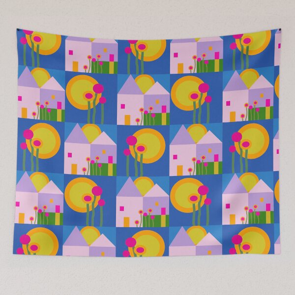 Item preview, It’s a Good Day for a Good Day / bright multi-color designed and sold by Karen Anne Isaksen Glick.