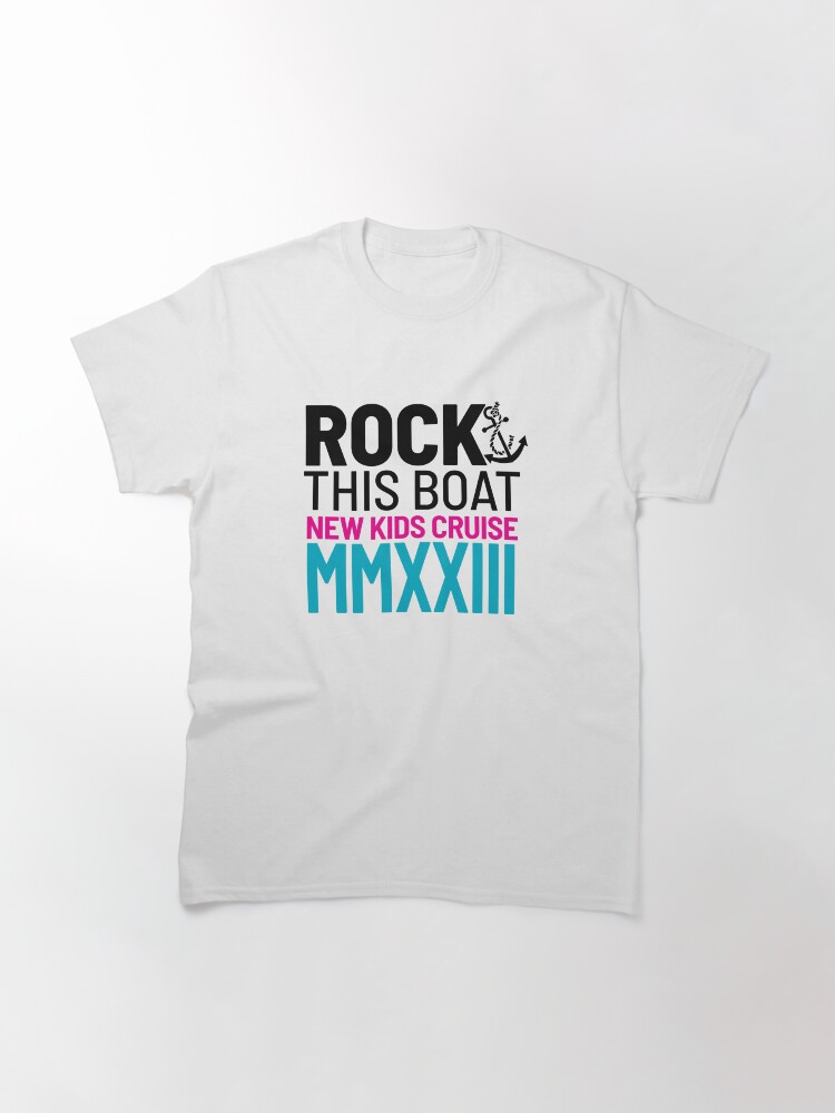 Thumbnail 2 of 7, Classic T-Shirt, Rock This Boat NKOTB Cruise 12 2023 designed and sold by CreativeKristen.
