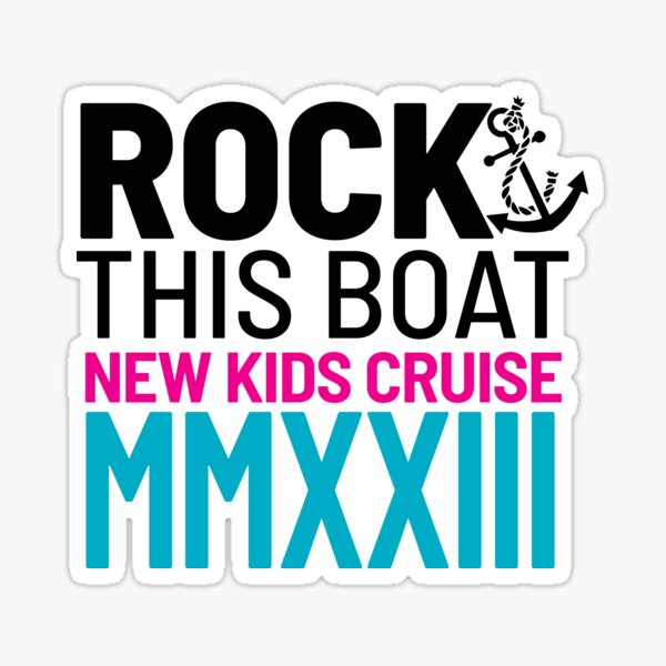 Rock This Boat NKOTB Cruise 12 2023  Sticker