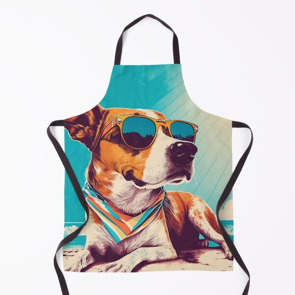Item preview, Dog with sunglasses on the beach 4 designed and sold by hhh-art.