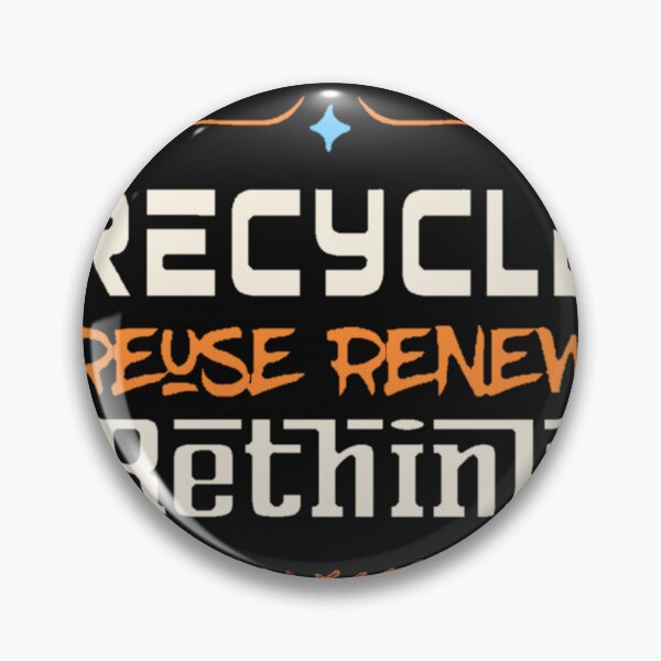Item preview, Recycle Reuse Renew Rethink , we must designed and sold by UNIX-G.