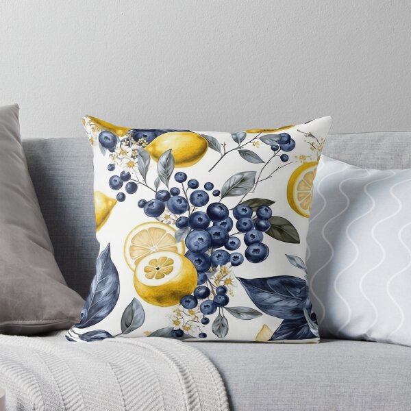 Item preview, Lovely Blueberry and Lemon Fashionable Print designed and sold by labeldesigners.