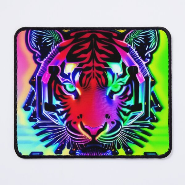 Item preview, Trippy Psychedelic Neon Tigers 5 designed and sold by Benito Del Ray.