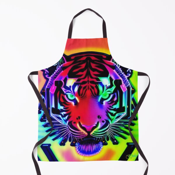 Item preview, Trippy Psychedelic Neon Tigers 5 designed and sold by Benito Del Ray.