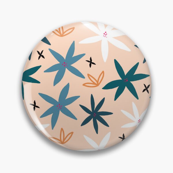 Item preview, Retro Daisy in Peach designed and sold by artsylyons.