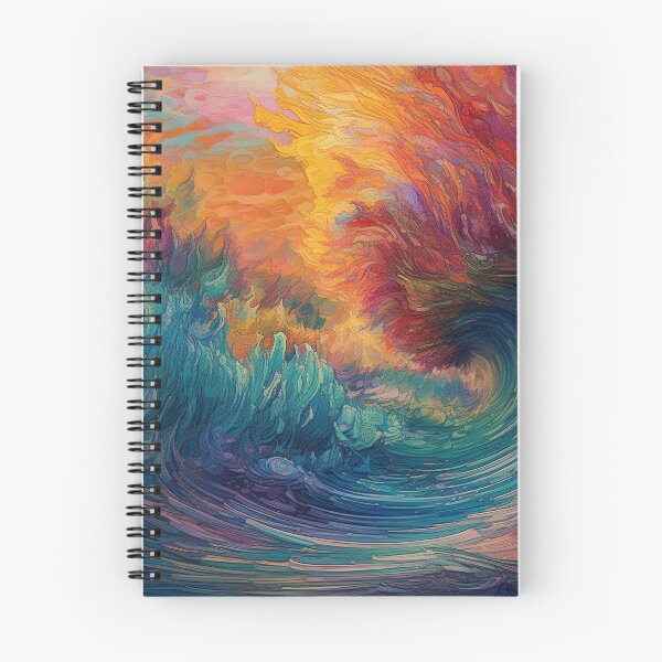Item preview, Colorful Waves Crashing  designed and sold by HandCraftedArt.