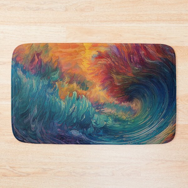 Item preview, Colorful Waves Crashing  designed and sold by HandCraftedArt.