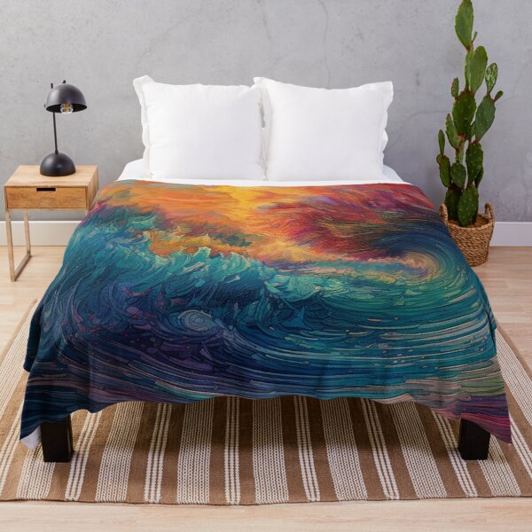Item preview, Colorful Waves Crashing  designed and sold by HandCraftedArt.