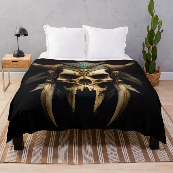 Item preview, Giant Native American / Viking Skull designed and sold by Space-Yeti.