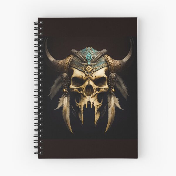 Item preview, Giant Native American / Viking Skull designed and sold by Space-Yeti.