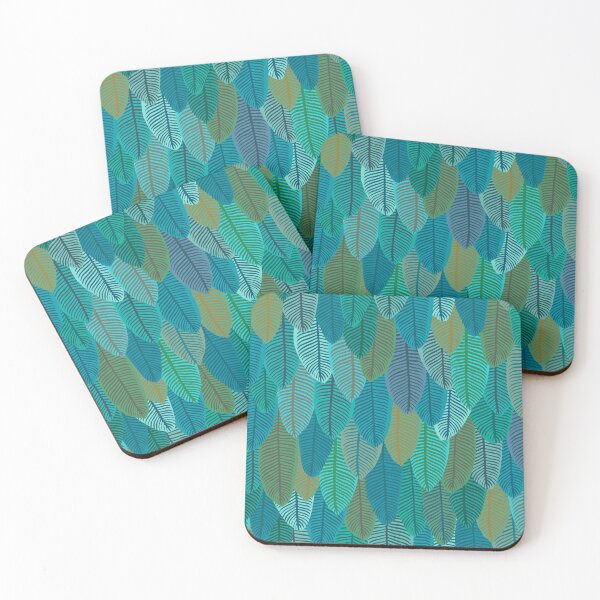 Item preview, Paradise Feathers {Turquoise} large designed and sold by Cecilia Mok.