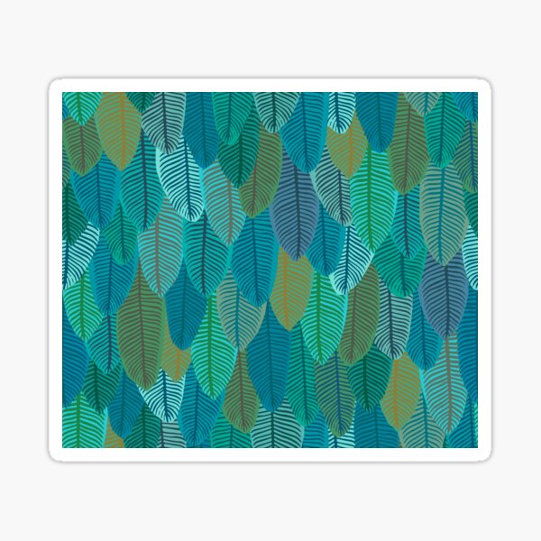 Item preview, Paradise Feathers {Turquoise} large designed and sold by Cecilia Mok.