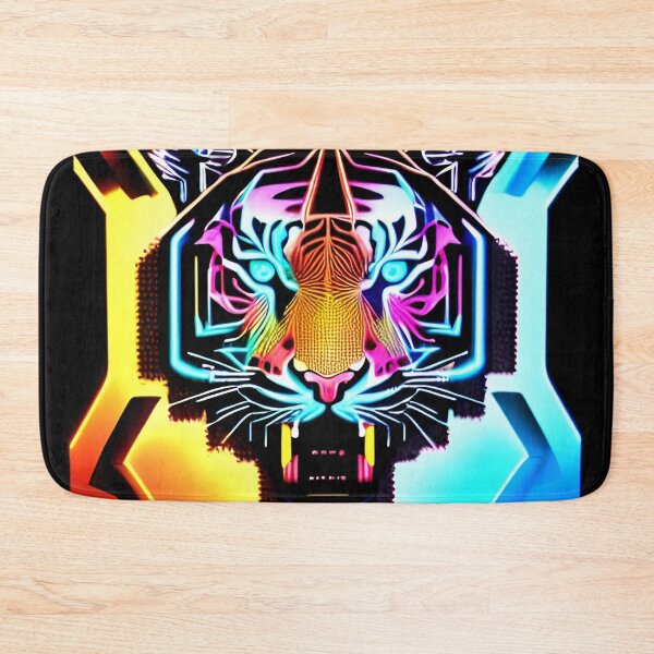 Item preview, Trippy Psychedelic Neon Tigers 6 designed and sold by Benito Del Ray.