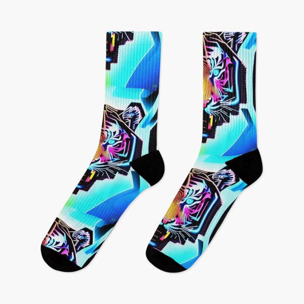 Item preview, Trippy Psychedelic Neon Tigers 6 designed and sold by Benito Del Ray.