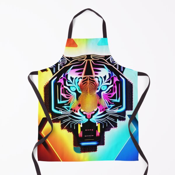 Item preview, Trippy Psychedelic Neon Tigers 6 designed and sold by Benito Del Ray.