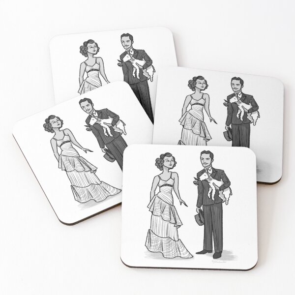 Item preview, Nick and Nora and Asta from The Thin Man designed and sold by Susannah N..