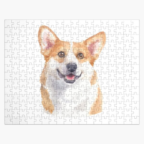 500 pieces puzzle: adorable corgi