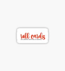 roll cards Sticker