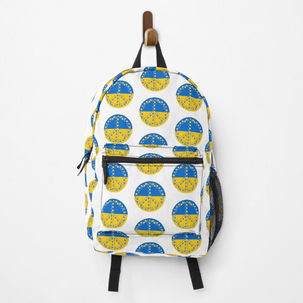 Item preview, Ukrainian Flag with Floral Peace Sign designed and sold by EdmondsLove.