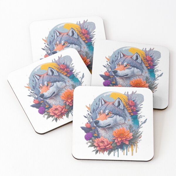 Item preview, Splash Color Wolf designed and sold by ARTSY900.