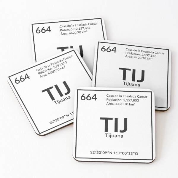 Item preview, TIJ - Tijuana - Mexico (Black) designed and sold by Mundus Design.